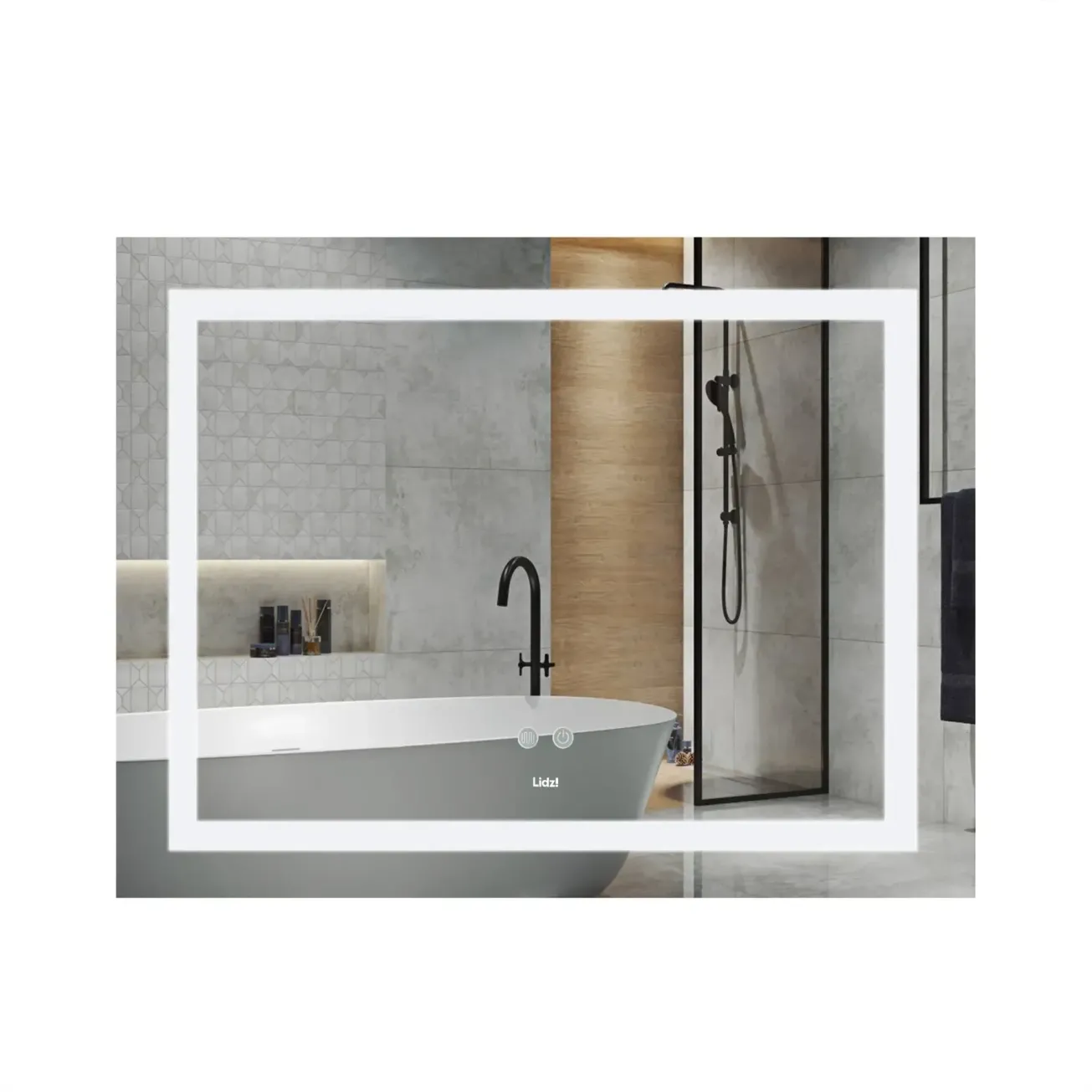 Зеркало Lidz Kubis (KU1) 1200х800 с LED-подсветкой Touch (SD00055132)