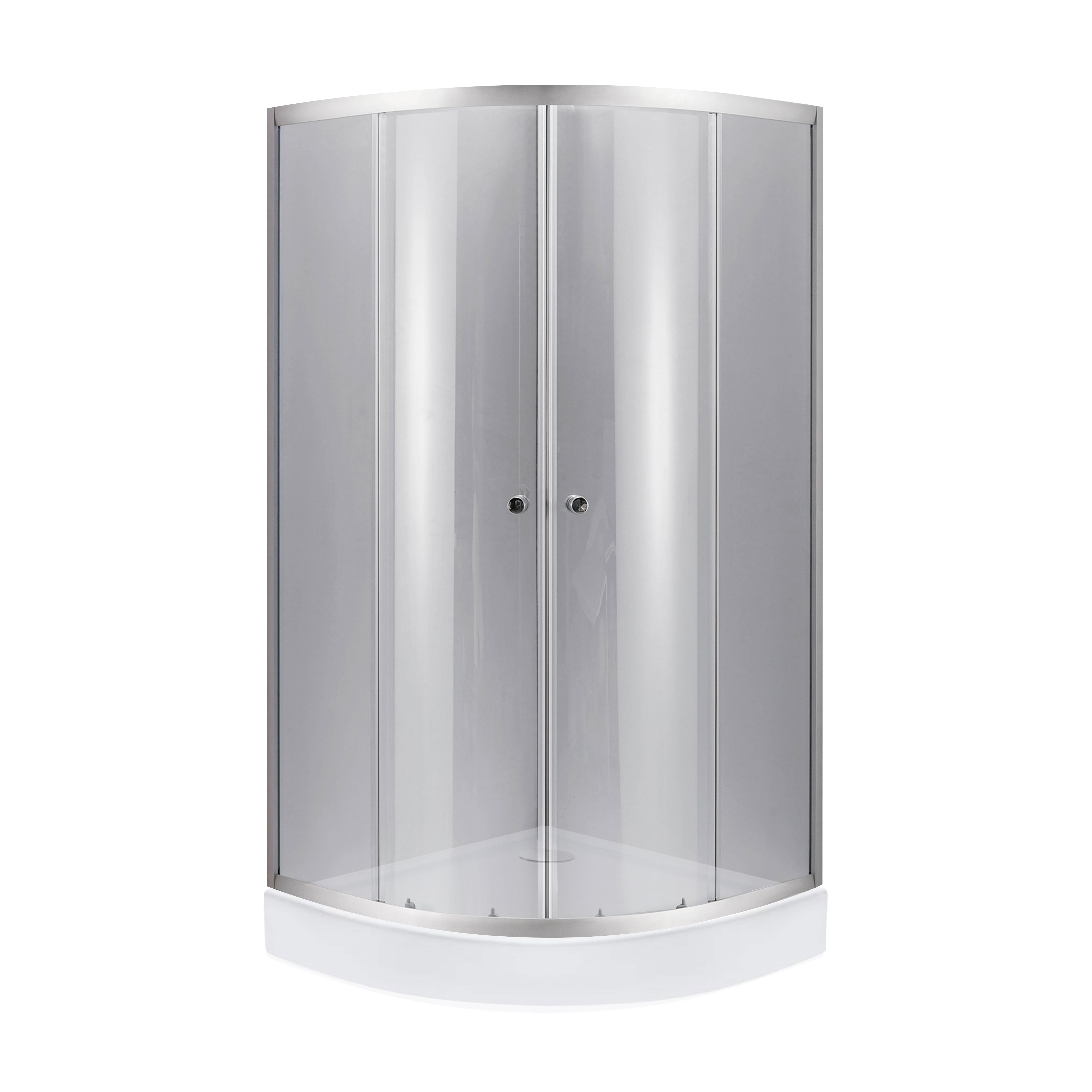 Душова кабіна з піддоном Lidz Latwa SC90x90.SAT.HIGH.FR Kapielka, напівкругла (SD00055614)