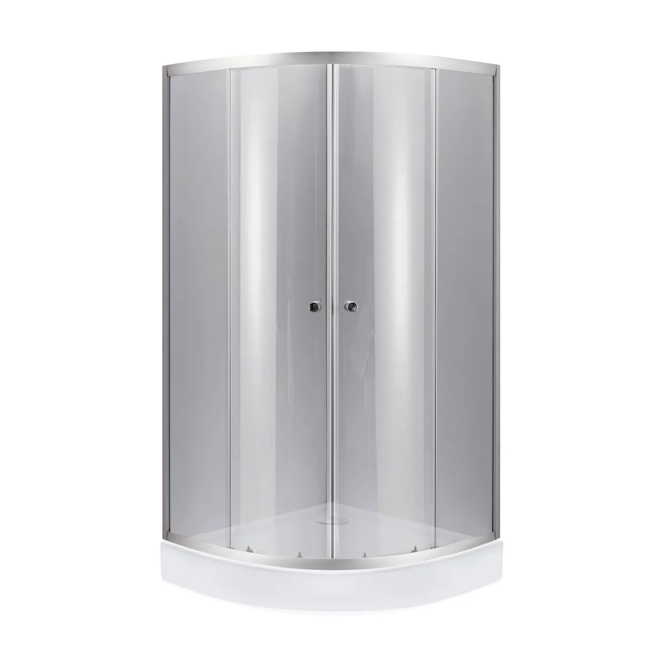 Душевая кабина с поддоном Lidz Latwa SC90x90.SAT.HIGH.FR Kapielka, полукруглая (SD00055614)