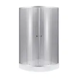 Душевая кабина с поддоном Lidz Latwa SC90x90.SAT.HIGH.FR Kapielka, полукруглая (SD00055614)