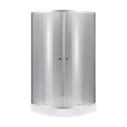 Душевая кабина с поддоном Lidz Latwa SC90x90.SAT.HIGH.FR Kapielka, полукруглая (SD00055614)