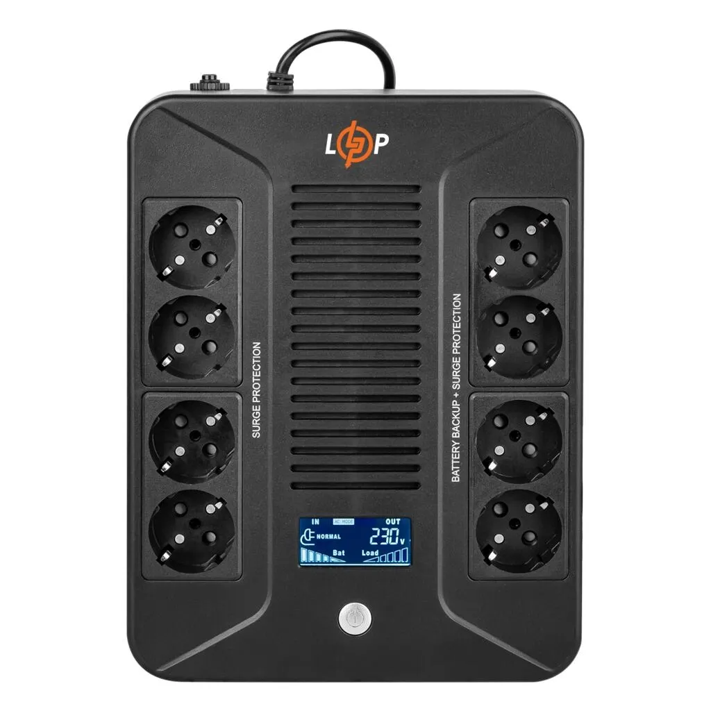 Источник бесперебойного питания LogicPower UPS LP-UL600VA-8PS (360Вт) (16160)
