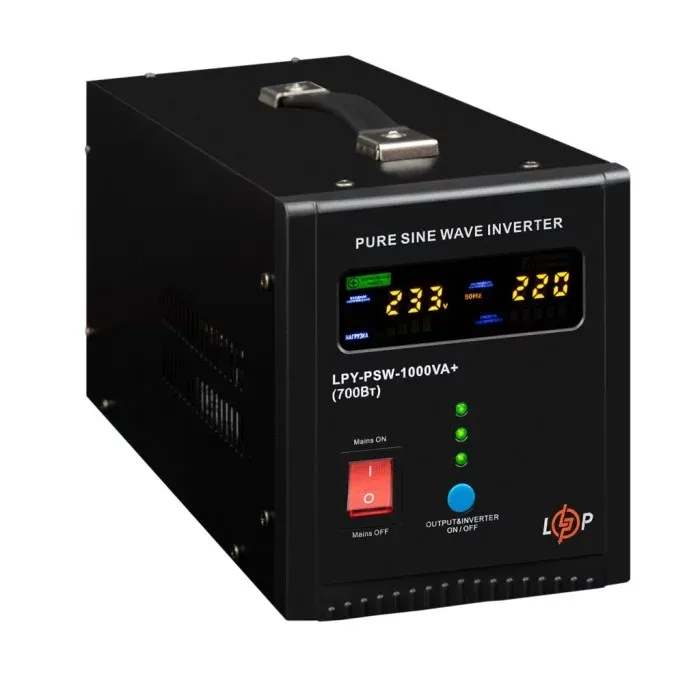 Джерело безперебійного живлення LogicPower LPY-PSW-1000VA+ (22871) Фото - 1