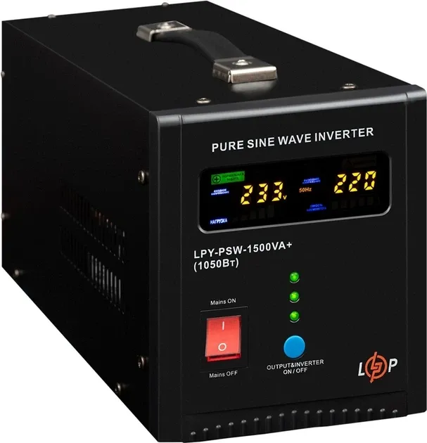 Пристрій безперебійного живлення LogicPower LPY-PSW-1500VA+ (1050W) (22872) Фото - 2