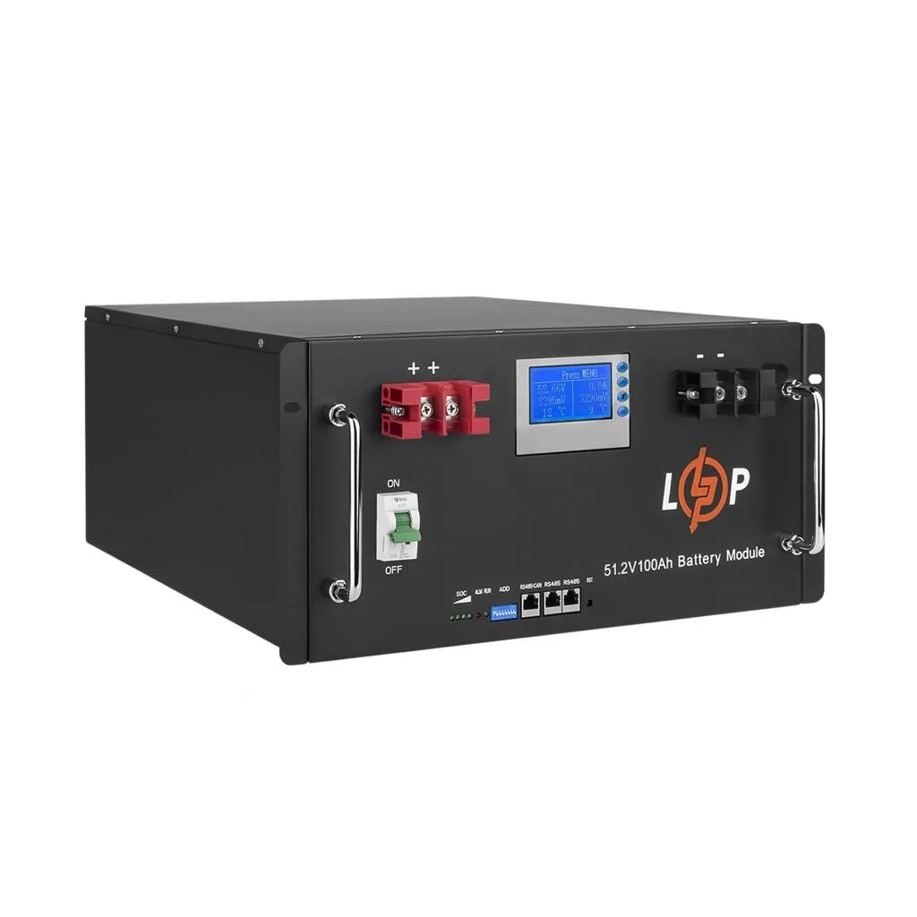 Аккумуляторная батарея LogicPower 48 В 100 А·ч (5120 Вт·ч) LCD Smart (BMS 100 А) LiFePO4 Фото - 2