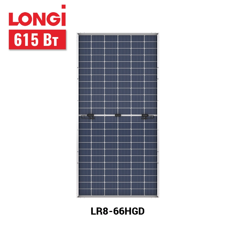 Солнечная панель LONGI 615 Вт / Solar PV panel 615 W, BIFACIAL HIMO7 V2R, LR8-66HGD-615М, кабель 200/400 мм Фото - 2