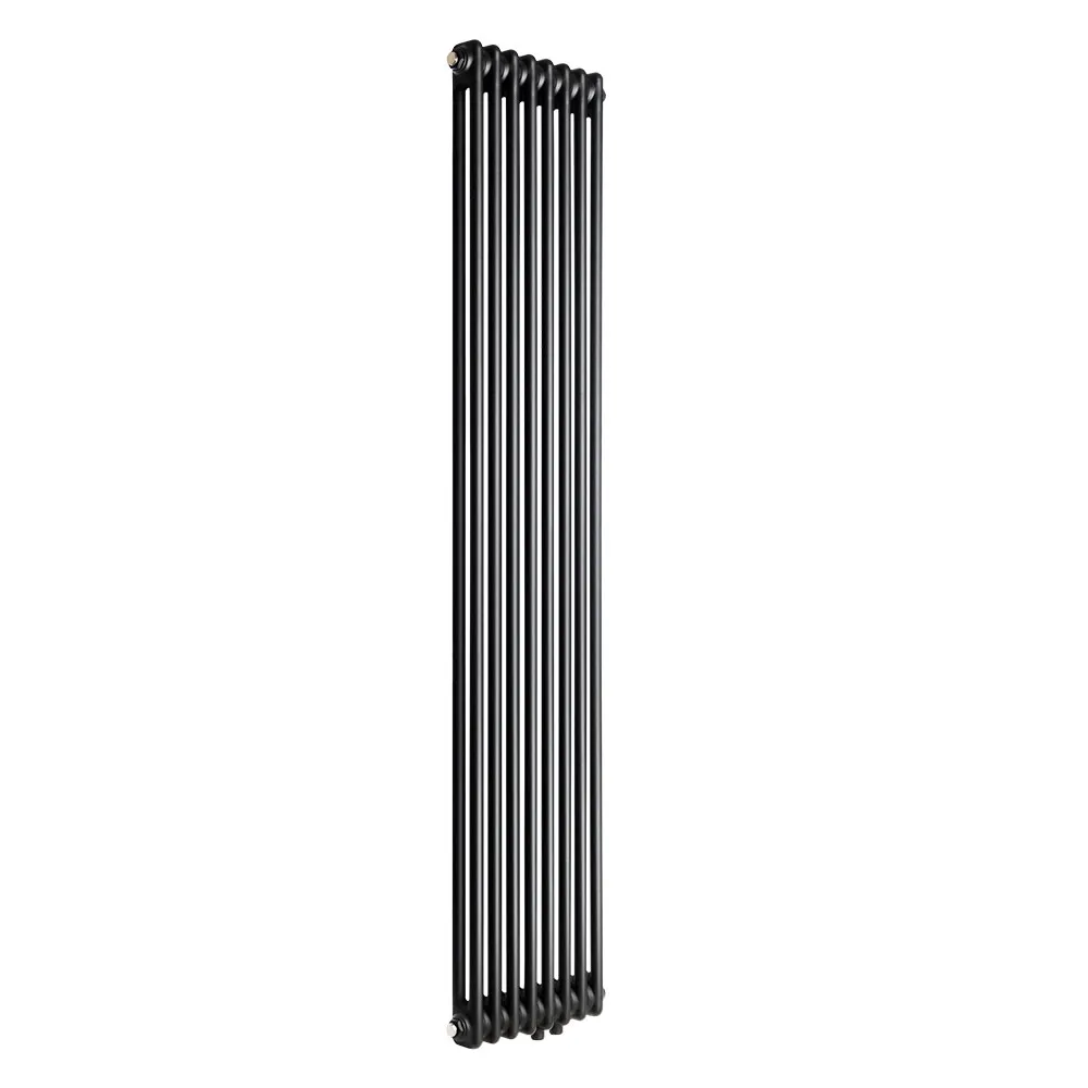 Трубчастий радіатор Luxrad Columnus 2 колони 8 секцій 1800x380x66 чорний (COL21800380S040ZDC) Фото - 1