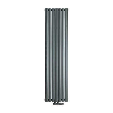 Трубчастий радіатор Luxrad Oval 1700x410 вертикальний антрацитовий