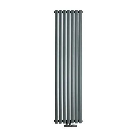 Трубчастий радіатор Luxrad Oval 1700x410 вертикальний антрацитовий