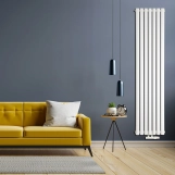 Трубчастий радіатор Luxrad Oval 1700x410 вертикальний білий Фото - 2