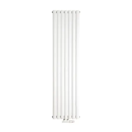 Трубчатый радиатор Luxrad Oval Double 1700x410 вертикальный белый