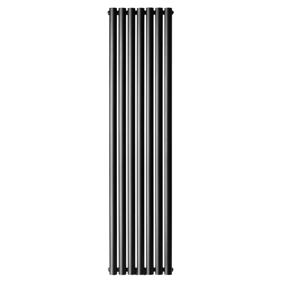 Трубчатый радиатор Luxrad Oval Double 1700x410x88 черный матовый структурный (OVL1700410S040ZDC)