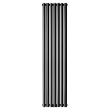 Трубчастий радіатор Luxrad Oval Double 1700x410x88 чорний матовий структурний (OVL1700410S040ZDC)