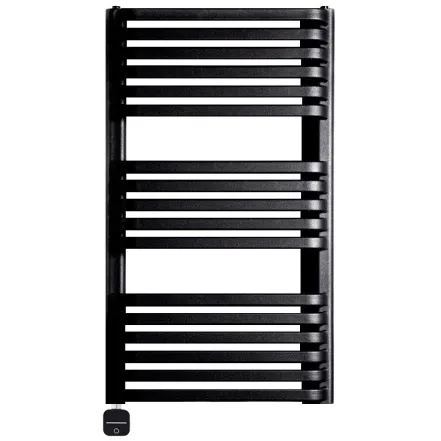 Рушникосушка електрична Luxrad Piatto 934x530 чорна 600W ліва прихований монтаж (PIA934530S040ELPBM600)