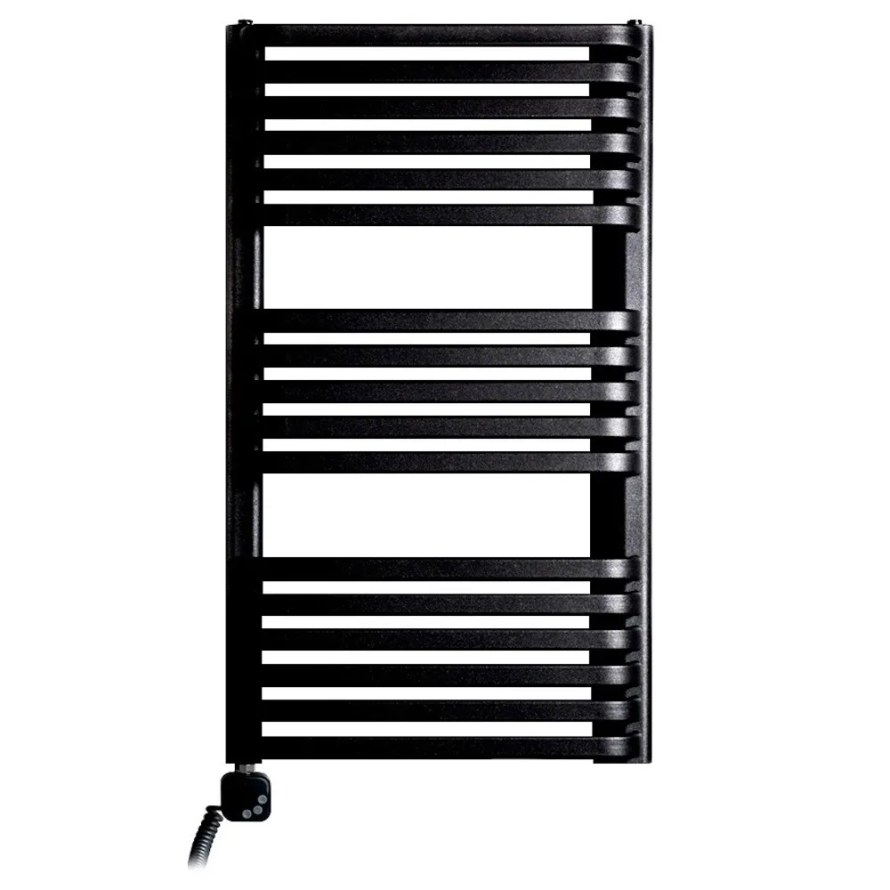 Полотенцесушитель электрический Luxrad Piatto 934x530 черный 600W левый (PIA934530S040ELVBM600)