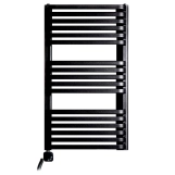 Рушникосушка електрична Luxrad Piatto 934x530 чорна 600W ліва (PIA934530S040ELVBM600)
