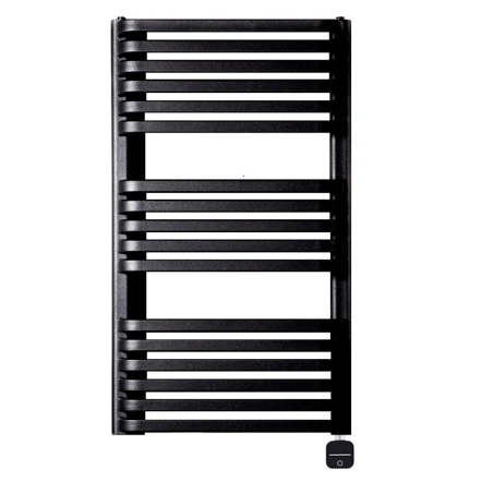 Полотенцесушитель электрический Luxrad Piatto 934x530 черный 600W правая скрытый монтаж (PIA934530S040EPPBM600)
