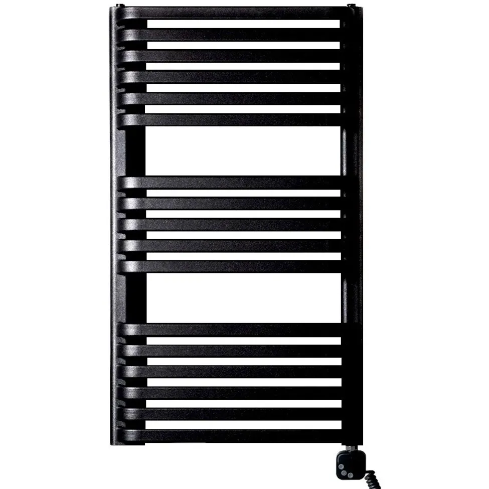 Рушникосушка електрична Luxrad Piatto 934x530 чорна 600W права (PIA934530S040EPVBM600)
