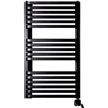 Полотенцесушитель электрический Luxrad Piatto 934x530 черный 600W правый (PIA934530S040EPVBM600)