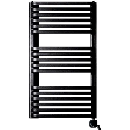Рушникосушка електрична Luxrad Piatto 934x530 чорна 600W права (PIA934530S040EPVBM600)