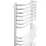 Рушникосушка електрична Luxrad Salto I 1200x430 біла 600W ліва прихований монтаж (SIN12004309003ELPW600) Фото - 1