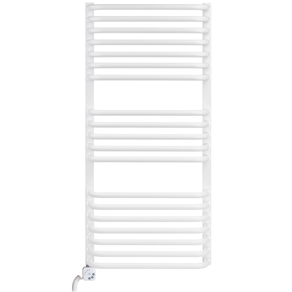 Полотенцесушитель электрический Luxrad Salto I 1200x430 белый 600W левый (SIN12004309003ELVW600)