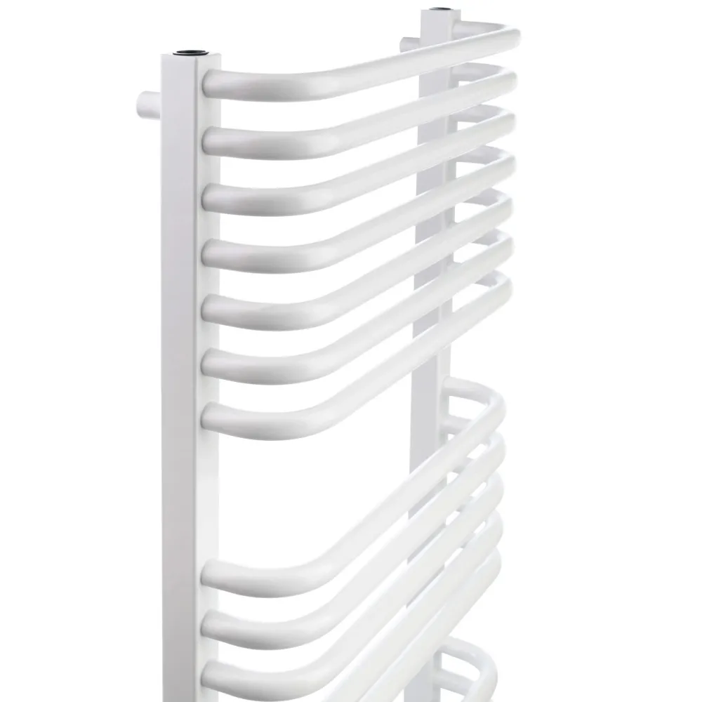 Полотенцесушитель электрический Luxrad Salto I 1200x430 белый 600W левый (SIN12004309003ELVW600) Фото - 1