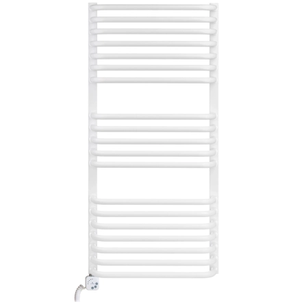 Рушникосушка електрична Luxrad Salto I 1200x430 біла 600W ліва (SIN12004309003ELVW600)
