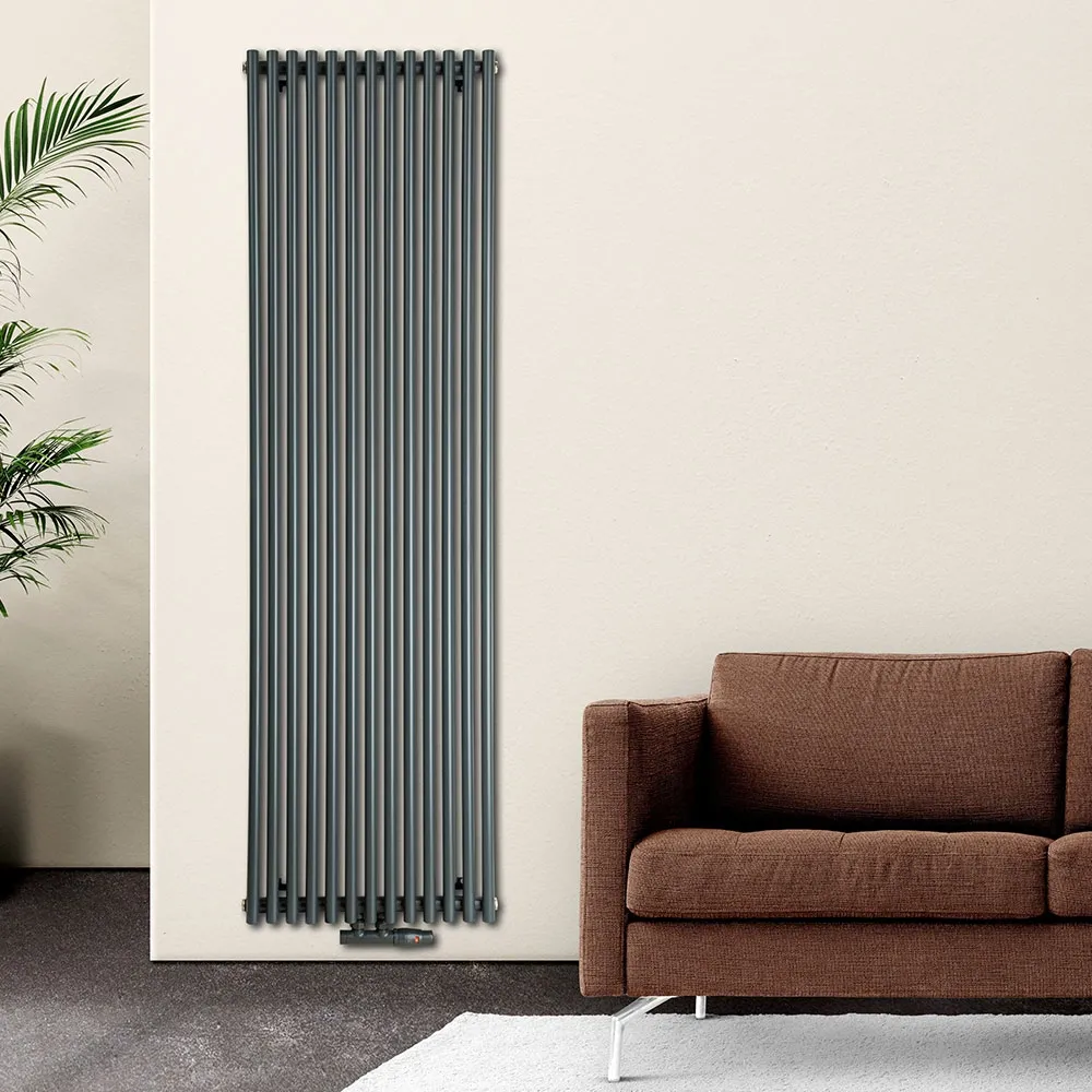 Трубчатый радиатор Luxrad Toba 1800x510 вертикальный антрацитовый  Фото - 2