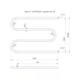 Водяной полотенцесушитель Mario Змейка ∅25 525х700/500 (1.1.2511.04.P) Фото - 3