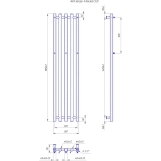 Водяна рушникосушарка Mario INOX Бітуб 1490х360/320 (1.7.044545.P) Фото - 2