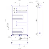 Водяной полотенцесушитель Mario INOX Талия 970х540/500/50 (1.7.044613.P) Фото - 2