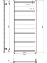 Водяна рушникосушарка Mario INOX Токіо 1170х530/500 (1.7.044616.P) Фото - 4