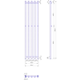 Водяной полотенцесушитель Mario INOX Туб 1500х352/320 (1.7.046429.P) Фото - 2