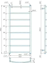 Водяна рушникосушарка Mario INOX Класік HP 1170х530/500 (1.8.044572.P) Фото - 3