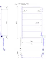 Електрична рушникосушарка Mario Класік F НР-I  800х530/75 TR K (2.3.0703.10.Р) Фото - 4