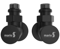 Краны угловые удлиненные Mario G1/2″ черный мат (4.0.0102.55.BP) Фото - 1