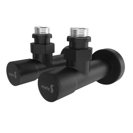 Крани кутові подовжені Mario G1/2″ чорний мат (4.0.0102.55.BP)