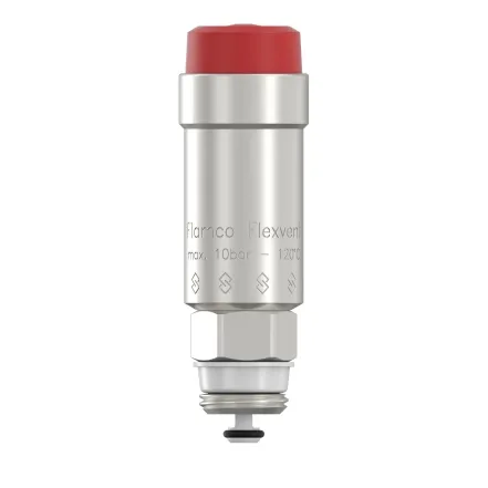 Автоматический воздухоотводчик Flamco Flexvent 1/2" никелированный (в комплекте с запорным клапаном), PN10, 120°С
