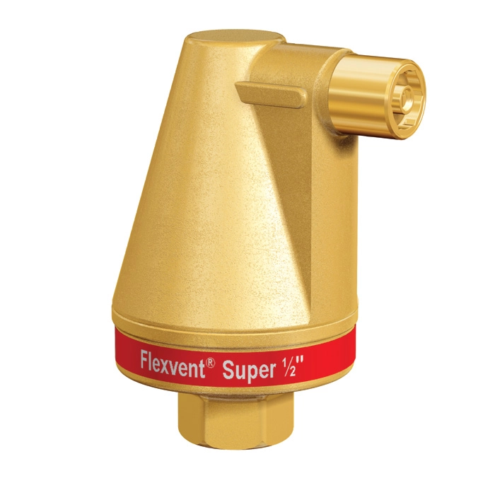 Автоматичний повітрявідвідник Flamco Flexvent Super 1/2" (без запірного клапану), PN10, 120 гр.С, (28520)