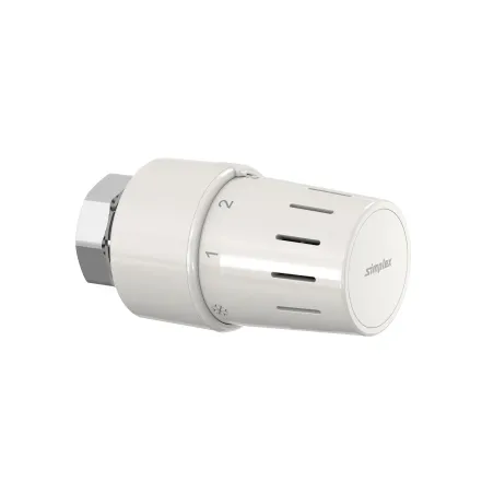 Термостатична головкаSimplex Standard TC-S3, М30х1.5, з установкою нуля, біла (F35340)
