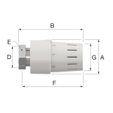 Термоголовка Simplex Standard TK TC-S3 clamp "под клик" white (F35342) Фото - 1