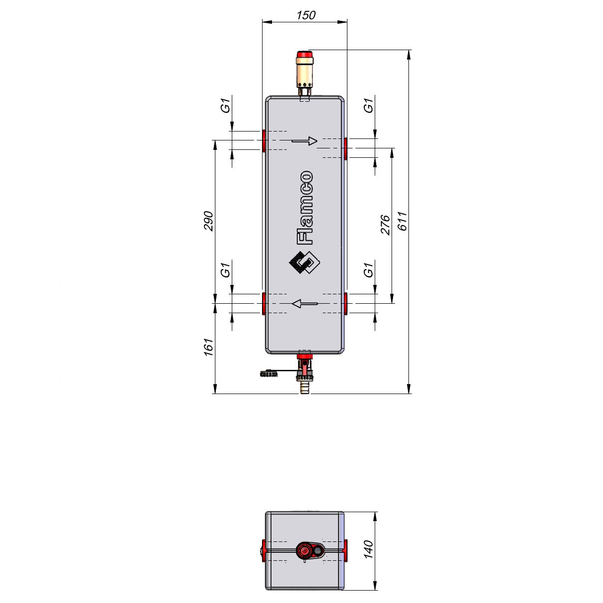 Гідравлічна стрілка Meibes FlexBalance Basic EcoPlus 1 (M66372.5) Фото - 1