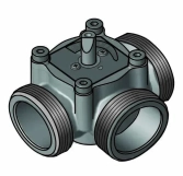 Смесительный клапан 3-х ходовой Meibes М3-50-44 Ду50 Kvs 44, 2" (MEIH-3P2KV44) Фото - 1