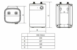 Водонагреватель электрический MIDEA D06-15A(U)  Фото - 2