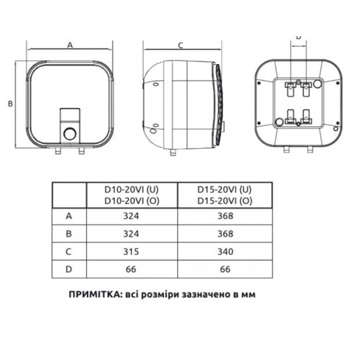 Водонагреватель электрический MIDEA D15-25VI(U) Фото - 2
