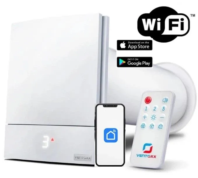 Рекуператор Mycond Ventoxx Harmony Smart 0,5м пульт дистанционного управления Wi-Fi LED-индикация пластиковая решетка Фото - 1