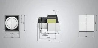 Рекуператор Mycond Ventoxx Harmony Slim Line 0.5м пульт дистанційного керування  LED-індикація компенсаційний короб Фото - 5