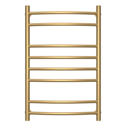 Водяной нержавеющий полотенцесушитель Navin Камелия 500х800 матовое золото