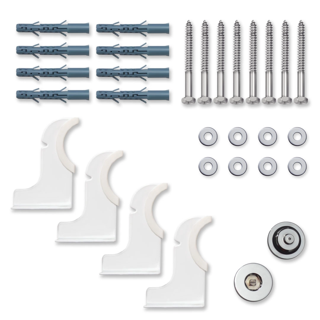 Вертикальный радиатор Navin Largo Double 456х1800-6, anticor, белый Фото - 6